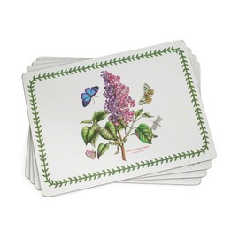 Pimpernel Botanic Garden Placemats (Set of 4), Hardboard Dining Table Mats - Cork-Backed, Heat-Resistant, Stain-Resistant (15.7"x11.7") - Unique Tableware for Formal Occasions