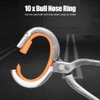 10Pcs Nylon Bull Nose Ring Accessory for Cattle Cow Farm