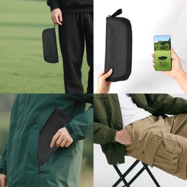 ZHABAYEN Portable Camping Stool, Foldable Outdoor Camping Foot Stool