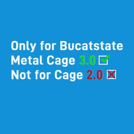 BUCATSTATE Cage 3.0 Universal Wheel & Stacking Accessories, Cage 3.0 Accessories That Support Moving and Stacking, Only for Bucatstate Metal Cages 3.0, Not for Cage 2.0 (White)