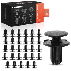 A-Premium 30PCS Nylon Retainer Clip Fasteners Compatible with Hyundai Elantra, Sonata, Santa Fe, Accent, Tucson, Genesis, Veloster, Kona, Azera, Equus & Kia Soul, Optima, Forte, Rio - For 8mm Hole