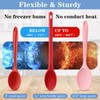 Armrouns Long handle Silicone Mixing Spoon, 12" Stirring Spoons Nonstick