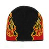 Milani Red & Orange Burning Flame Knit Beanie (BJ0032)
