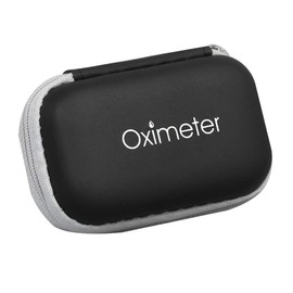 CherryC Bolsa para oxímetro de pulso, oxímetro de pulso en la yema de los dedos de EVA duro, monitor de saturación de oxígeno en sangre, bolsa de...  