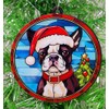 Generic French Bulldog Santa Dog Ornament