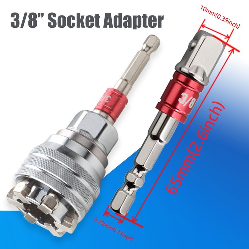 2PCS Socket Wrench Set,Multi-Function Universal Tool - Universal Maintenance Tool,