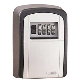 ABUS KeyGarage™ 707 Wall Mounted Key Box for up to 7 Keys or Small Valuables Black / Silver