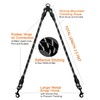 DDSCOLOUR Double Dog Leash Coupler, No Tangle 360° Swivel Reflective