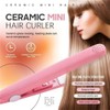 Mini Ceramic Curling Iron for Short and Fine Hair, 2-in-1