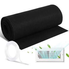 Vent Filters Activated Carbon Air Vent Filters for Home Multi Use Charcoal Floor Vent Filters for Registers Grilles Conditioners, 1 x 16 ft