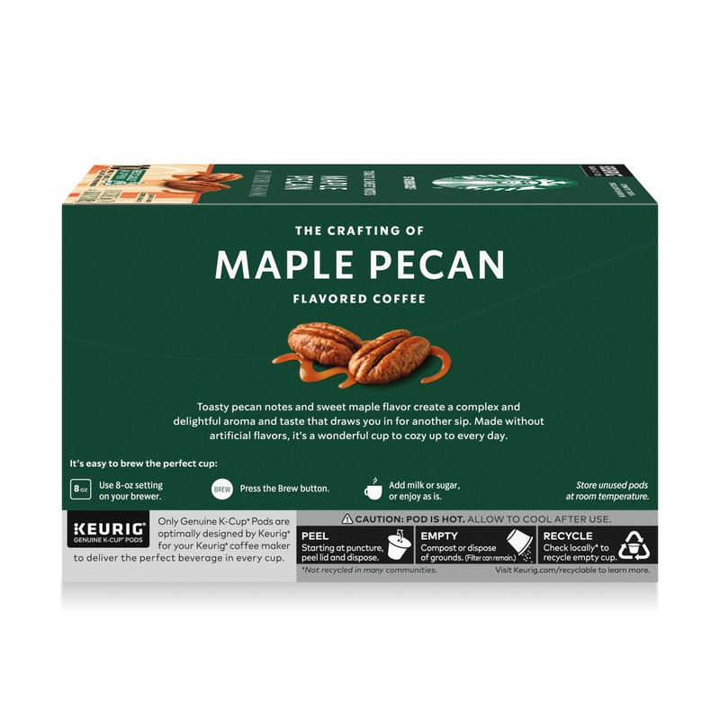 Starbucks K-Cup Coffee Pods, Flavored Hot or Iced Coffee, Maple