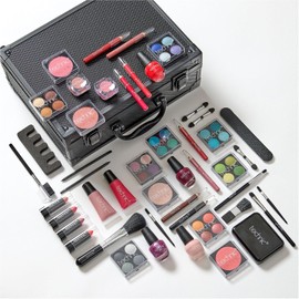 Technic Super Beauty Case - 48-Piece Portable Makeup and Nail Kit | All in One Kit, For Beginners and Aspiring Makeup Artists