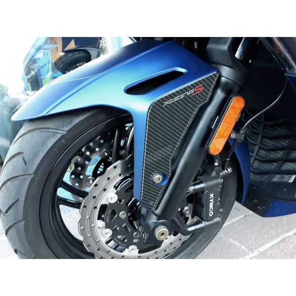 labelbike - 2 3D Motorcycle Scooter Mudguard Protection Stickers Compatible