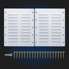 2 Pack Shipping Container Vent, Heavy Duty Air Vent for