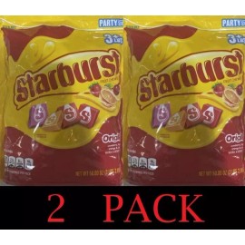 Starburst 2x Starburst Fruit Chews Candy Party Size Resealable Bag 50 oz - 2 PACK 6 + Lbs
