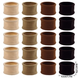 20 Pcs Pony Tails Hair Ties No Damage Brown Series Colors Ponytail Holders Hair Bands For Women's Hair Soft Cloth Hair Rubber Bands For Hair Tie Seamless Hair Band Hairties For Women Hair Accessories