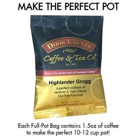 Door County Coffee Best Sellers, Flavored & Non-flavored coffee Variety,12-Pack Gift Set
