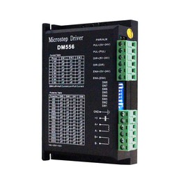 Controlador de paso a paso digital CNC DM556 controlador de motor paso a paso 2 fases 20-50 V DC Max 5.6 A 128 subdivisión para motor de pasos Nema 23, 24 y Nema 34