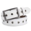 McFanBe Leather Belt for Women Girls Waist Belt Alloy Buckle