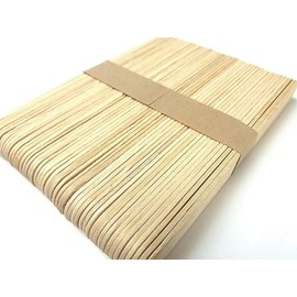 Pack Of 100 Plain Jumbo Sized Wooden Art & Craft Lollipop Sticks
