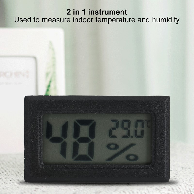 4PCS Mini Embedded Digital Temperature Humidity Meters Gauge Indoor Thermometer