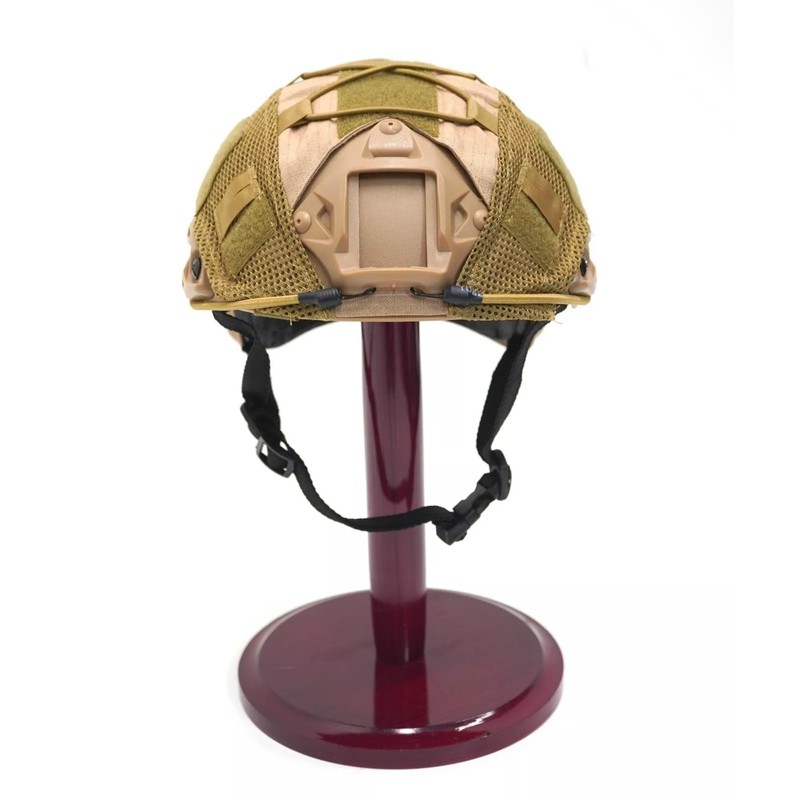 Tactical Airsoft Fast Helmet With Cover, Tan/Coyote, Ops Core Style,