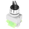 3 Position Rotary Switch, 220V 5A Maintenance Selector Self-Lock Switch,