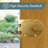 NU-SET 2120-3 Jimmy Proof Style Inter Locking Deadbolt Lock with