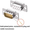 Jienk 200PCS D-Sub Male Female Crimp Pins, 2mm Pitch Gold