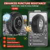USCaster 4.10/3.50-4 Tire and Wheel Flat Free,10-Inch Solid Wheel Replacement