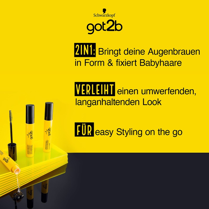 GOT2B 2-in-1 Styling Gel Glue 4 Brows & Edges 2-in-1