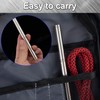 BEIQIYA 2pcs Stainless Steel Blade with Sheath, Portable Pocket Fruit