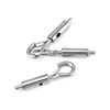 QWORK Steel Wire Rope Hanger, 40 Pack Portable Hook &