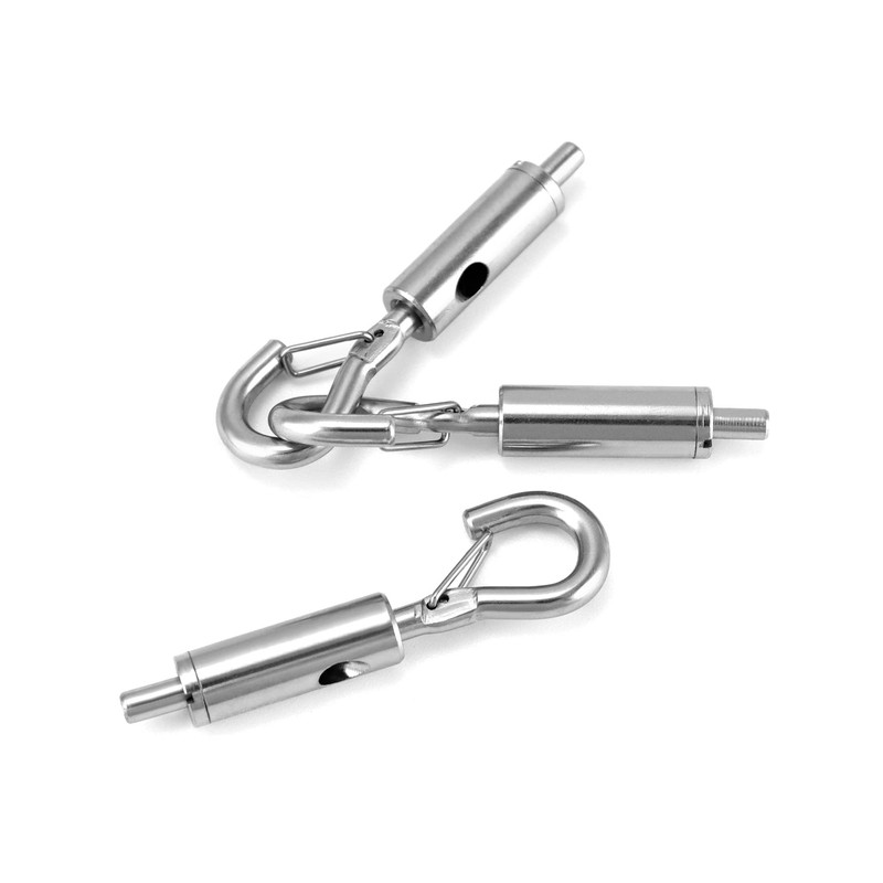 QWORK Steel Wire Rope Hanger, 40 Pack Portable Hook &