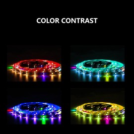 ADRESUNO WS2812b LED Strip Ket Individually Addressable LED Strip 9.8FT 30Pixels/m,Smart LED Lights,Bluetooth APP Remote Control Music Sync, USB 5V for Room Home TV Party Decoration