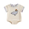 Infant Baby Boy Girl Mallard Duck Romper Short Sleeve Animal