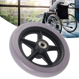 Garosa Wheelchair Front Wheels, 6 Inch Front Caster Disabled Anti-Slip Rubber Wheels Wheel Replacement for Wheelchairs, Rollators, Walkers,Trolley