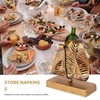 Dovhmoh Freestanding Modern Napkin Holder with Leaf Design, Desktop Paper