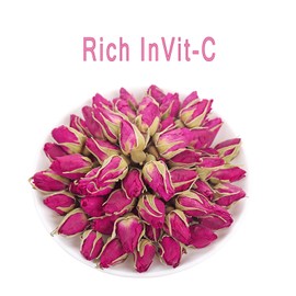 MQUPIN Rose Bud Tea Dried Red Rose-100% Natural Pure Flower Edible Buds Tea Culinary Food Grade Red Rosebud for Drinking DIY Gift(Red Rosebud (90g))