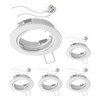 ledscom.de 5 Pieces Ceiling recessed Frame Fere recessed Frame White