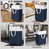 HomeHacks 90L Rolling Laundry Hamper with 4 Smooth Wheels, Collapsible