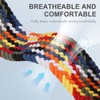 Wizvv 18 mm Braided Loop & Elastic Nylon Wristband, Compatible