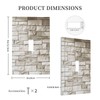 Nijuodnijir Decorative Light Switch Cover Natural Beige Stone Brick Texture