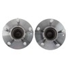MOTOKU Pair Rear Wheel Hub and Bearing Assembly for Honda