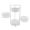 AngelcityCC 4-Tier Rotating Storage Rack for Kitchen, Fruit & Vegetable