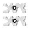 Toddmomy 2pcs Plastic Pool Cue Bridge Head Wall Shelf Brackets,