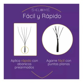 Nagaraku Extensiones De Pestañas 4d W Fibras Tecnológicas Color Negro Espesor 7 Mm Largo 12 Mm Tipo De Curvatura C