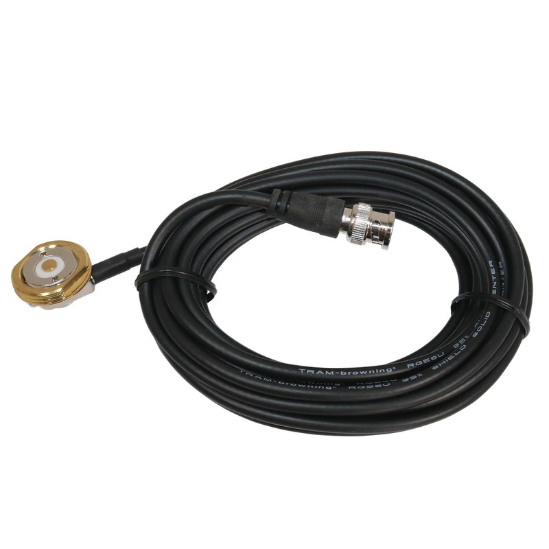 Tram 1091-BNC Scanner Trunk/Hole Mount Antenna Kit with BNC-Male Connector