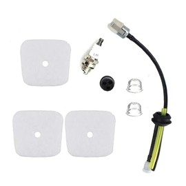 HOQO Air Filter Fuel line Filter Tune Up kit Compatible with Mantis Echo Tiller 7222 Zama c1uk54a