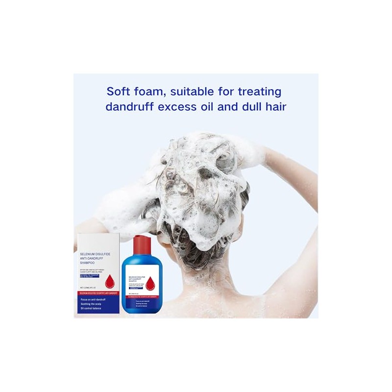 2 Pcs Anti-Dandruff Shampoo, Oil Control and Refreshing Formula, Hair